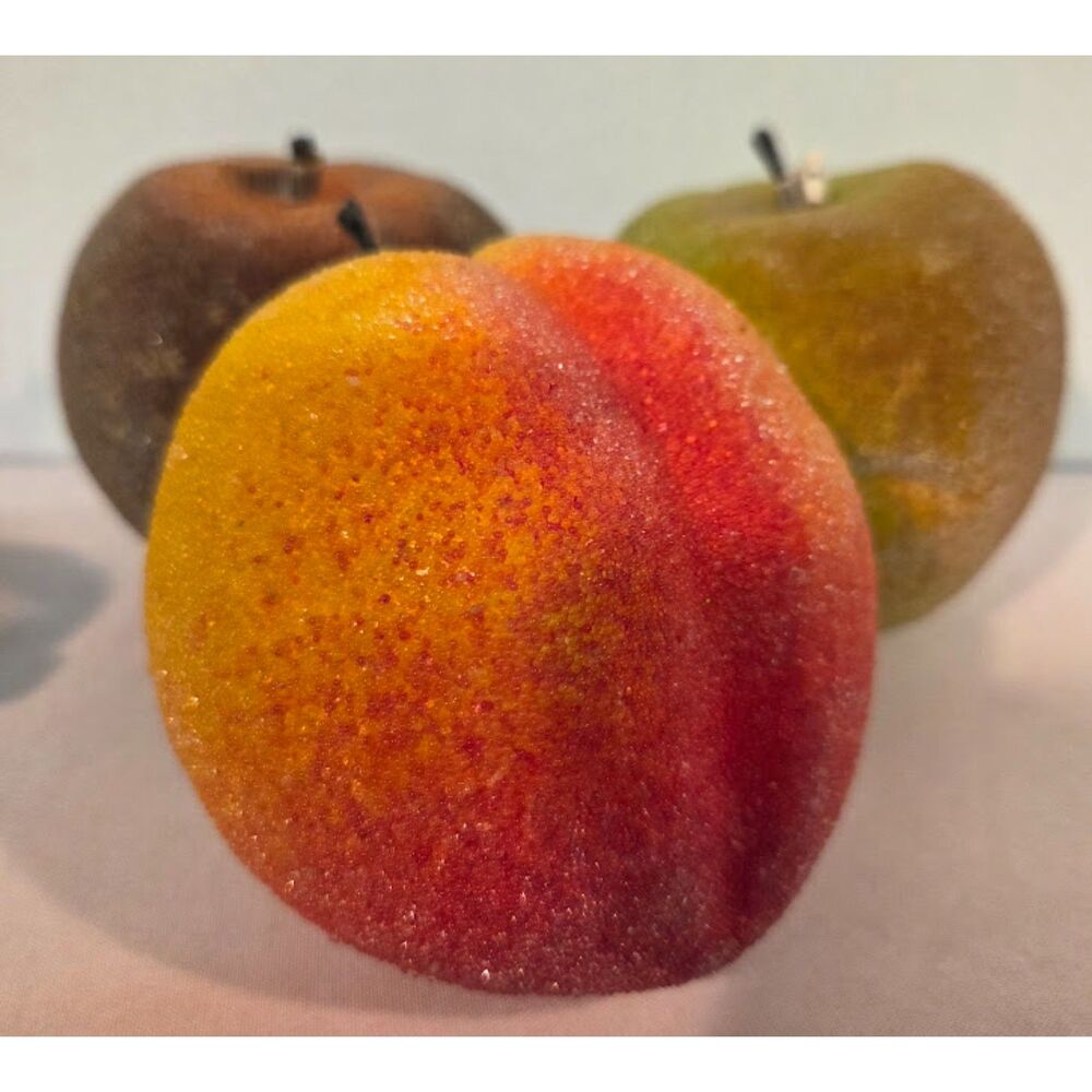 Decorative Faux Apples Sugared Fruit Bowl Filler Se - Picture 3 of 3